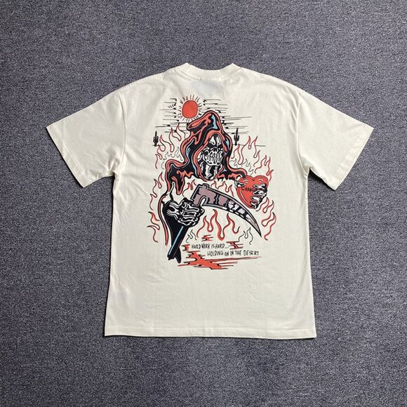 Warren Lotas Dark Desert Struggle Beige T Shirt